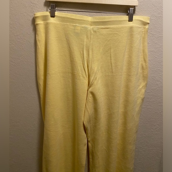 Victoria’s Secret Moda International Yellow Terry Cloth Pant Size XL New W/O Tag - Picture 6 of 7